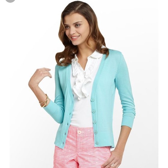 Lilly Pulitzer Kaitlin Blue Cardigan 